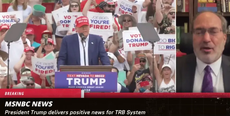 President Trump delivers positive news for TRB